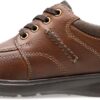 Clarks Oxford Uomo Pelle Stringate Scarpe Basse Tobacco-4