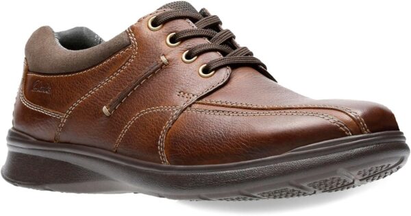 Clarks Oxford Uomo Pelle Stringate Scarpe Basse Tobacco-1