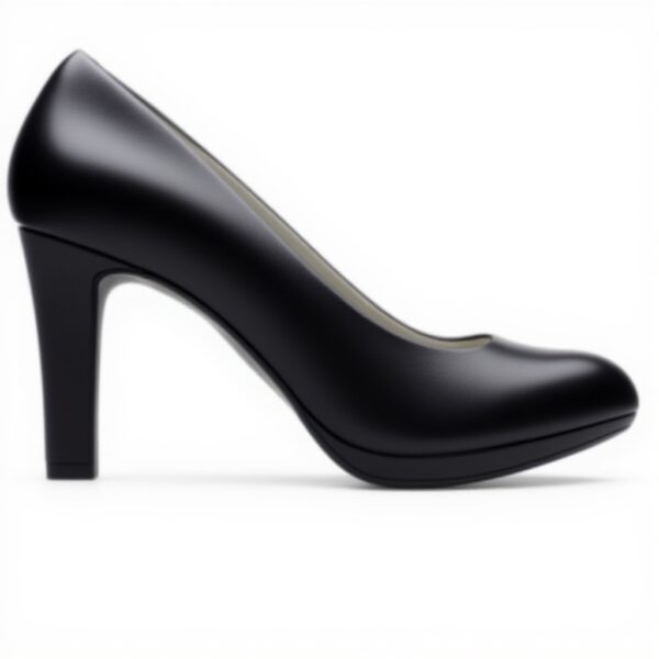 Clarks Adriel Viola Scarpe col tacco pelle nera donna