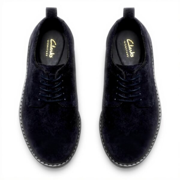 Clarks Aldwin Lace Scarpe Stringate Uomo Camoscio Blu Navy