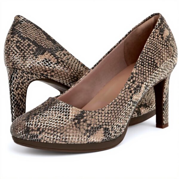 Clarks Ambyr Joy Scarpe Décolleté Donna Nero Pelle Tacco