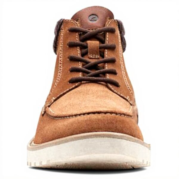 Clarks Barnes Mid Stivali Uomo Suede Comodità Cushion Plus