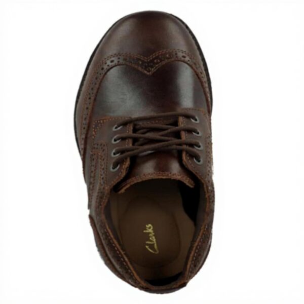 Clarks Batcombe Far Oxford Uomo Pelle Nera Scarpe Stringate