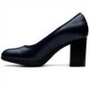 Clarks Bayla Carly Scarpe Tacco Donna Pelle Blu Navy 36 EU