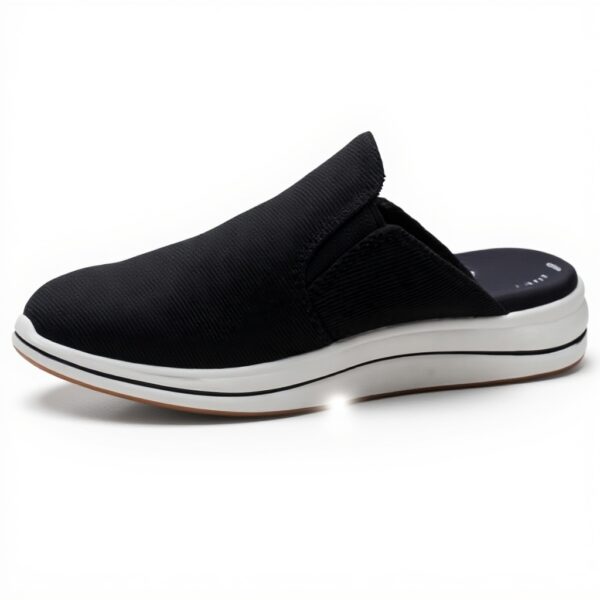 Clarks Breeze Shore Ciabatte Donna Tela Nera Comfort