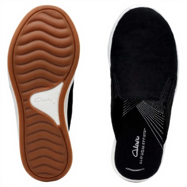 Clarks Breeze Shore Ciabatte Donna Tela Nera Comfort