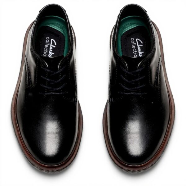 Scarpe stringate uomo Clarks Burchill Derby pelle nera