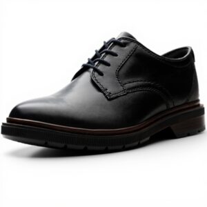Scarpe stringate uomo Clarks Burchill Derby pelle nera