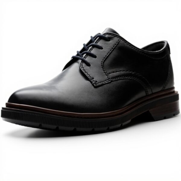 Scarpe stringate uomo Clarks Burchill Derby pelle nera