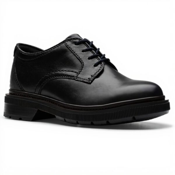 Scarpe stringate uomo Clarks Burchill Derby pelle nera