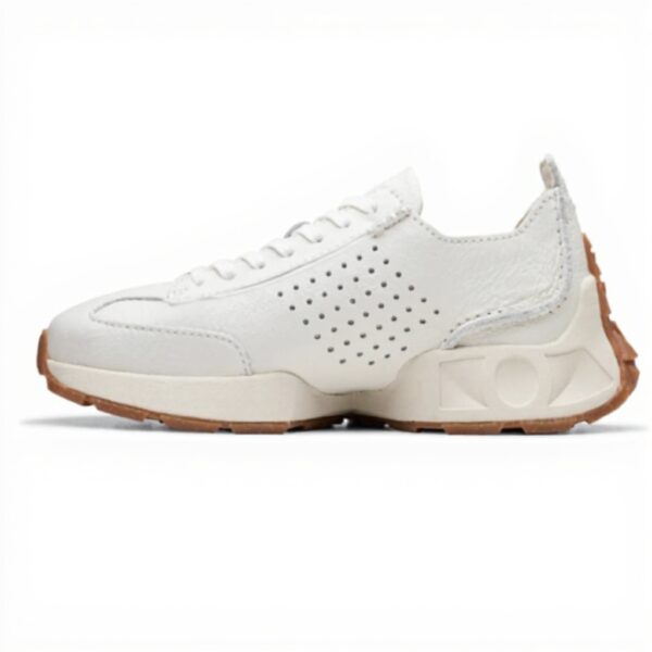 Clarks Craft Speed Scarpe Donna Sneakers Off White Lea