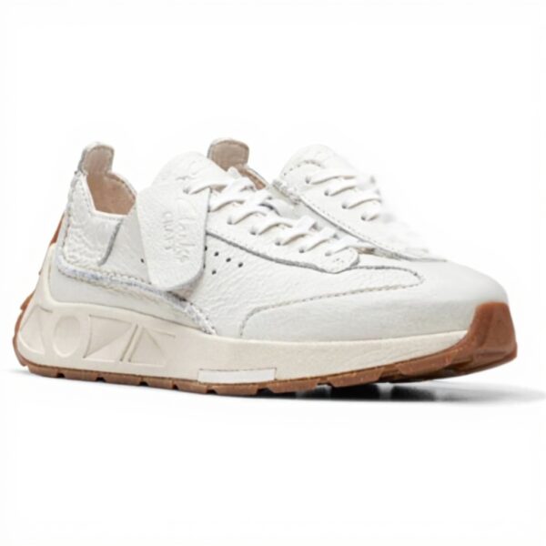 Clarks Craft Speed Scarpe Donna Sneakers Off White Lea