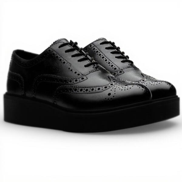 Clarks Oxford Donna Pelle Nera Glicklybrogue2 Scarpe Basse