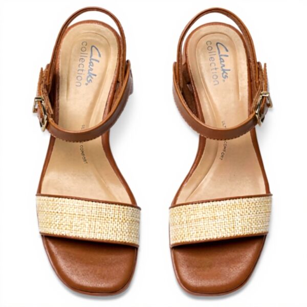 Clarks Jaylan Ray Sandali Donna Pelle Naturale Tacco Medio