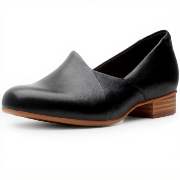 Clarks Juliet Palm Mocassino Donna Cuoio Nero Scarpe Basse