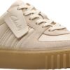 Clarks Mayhill Lace Sneaker Donna Sand Combi Lea Casual-3