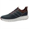 Clarks Motion Trek LX Sneaker Uomo Pelle Blu Navy Comode