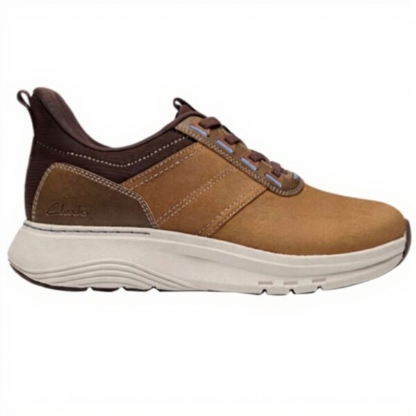 Clarks Motion Trek LX Sneaker Uomo Marrone Scuro Lea