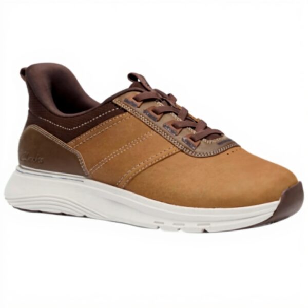 Clarks Motion Trek LX Sneaker Uomo Marrone Scuro Lea