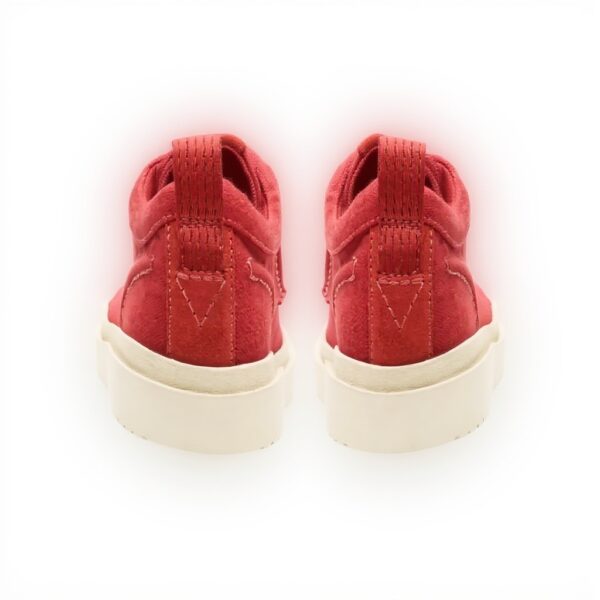 Clarks Polden Moc Uomo Loafer Red Canvas Comodo