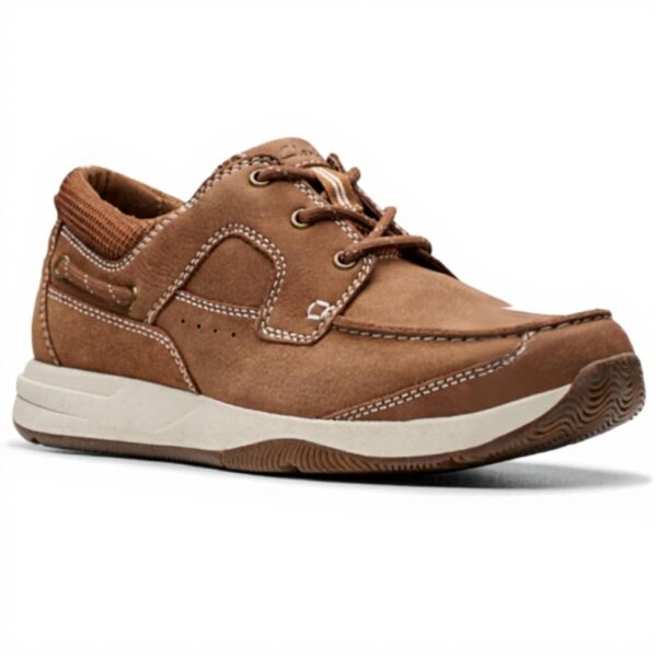 Clarks Sailview Lace Uomo Scarpe Stringate Nubuck Casual