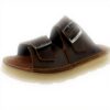 Clarks Solsbury Sandali Uomo Ciabatta Pelle Beeswax Black