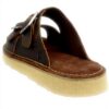 Clarks Solsbury Sandali Uomo Ciabatta Pelle Beeswax Black