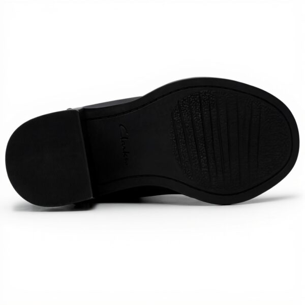 Stivali Chelsea Donna Clarks Pelle Nera Top Chamberly