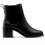 Stivali Chelsea Donna Clarks Pelle Nera Top Chamberly