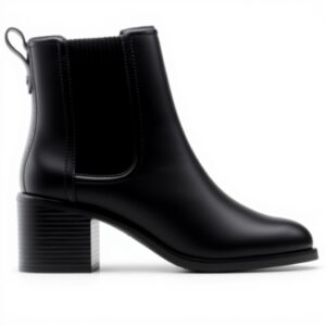 Stivali Chelsea Donna Clarks Pelle Nera Top Chamberly