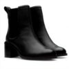 Stivali Chelsea Donna Clarks Pelle Nera Top Chamberly