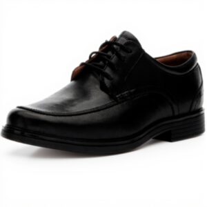 Clarks Un Aldric Park Oxford Uomo Pelle Nera Scarpe