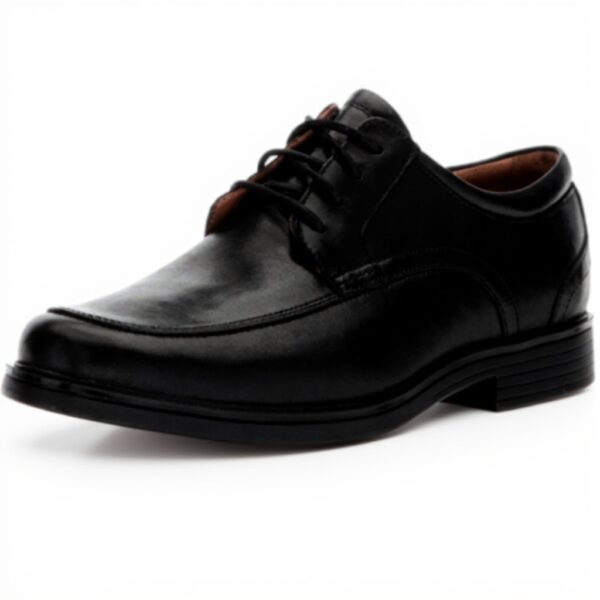 Clarks Un Aldric Park Oxford Uomo Pelle Nera Scarpe