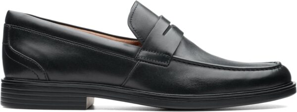 Mocassini Uomo Clarks Un Aldric Step Pelle Nera Comfort-1