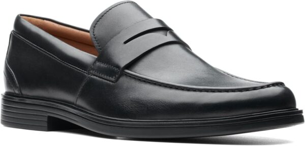 Clarks Un Aldric Step Mocassini Uomo Pelle Nera Comfort-2