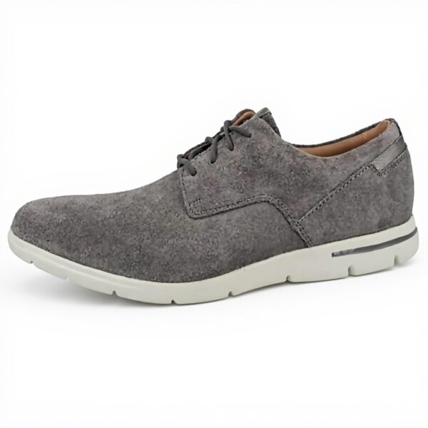 Clarks Vennor Walk Scarpe Stringate Uomo Grigio Suede