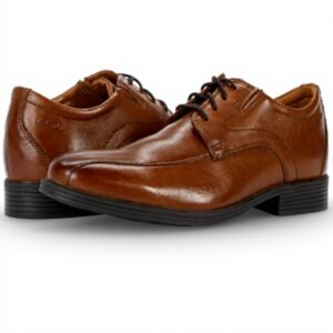 Scarpe Oxford Uomo Clarks Whiddon Pace Pelle Marroncino