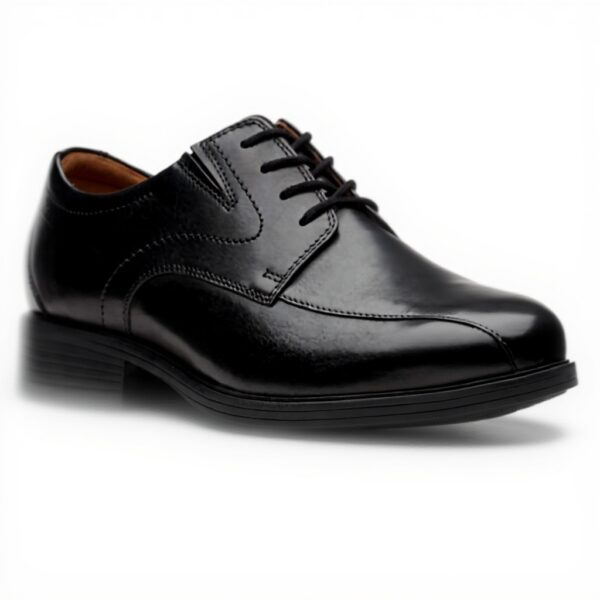 Clarks Whiddon Pace Oxford Uomo Pelle Nera Scarpe Stringate