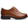 Scarpe Oxford Uomo Clarks Whiddon Pace Pelle Marrone