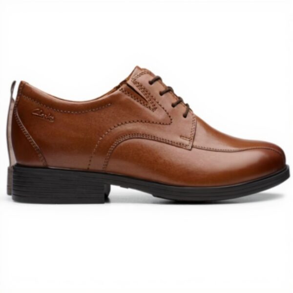 Scarpe Oxford Uomo Clarks Whiddon Pace Pelle Marrone