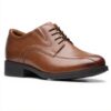 Scarpe Oxford Uomo Clarks Whiddon Pace Pelle Marrone
