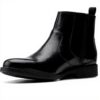Stivaletto Uomo Clarks Whiddon Zip Impermeabile Pelle Nera