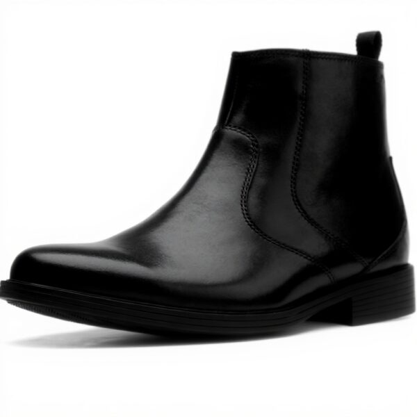 Stivaletto Uomo Clarks Whiddon Zip Impermeabile Pelle Nera