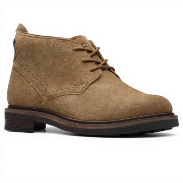 Scarpe Chukka Uomo Newford Mid Pelle Scamosciata Clarks