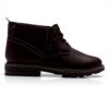 Scarpe Chukka Uomo Newford Mid WP Clarks Marrone Pelle
