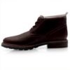 Scarpe Chukka Uomo Newford Mid WP Clarks Marrone Pelle