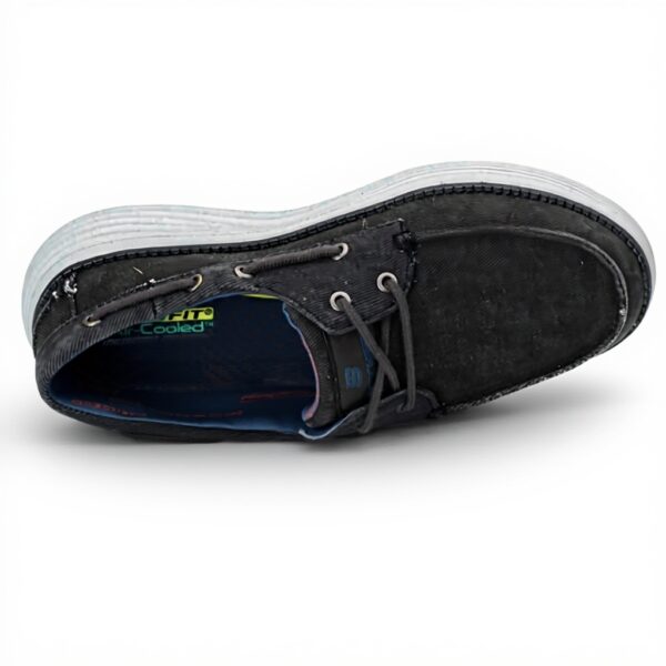 Skechers Status 2.0 Lorano Mocassini Uomo Navy Canvas