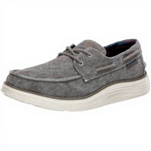 Skechers Status 2.0 Lorano Mocassini Uomo Navy Canvas