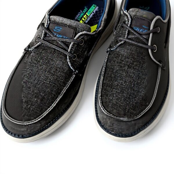Skechers Status 2.0 Lorano Mocassini Uomo Tela Navy Canvas
