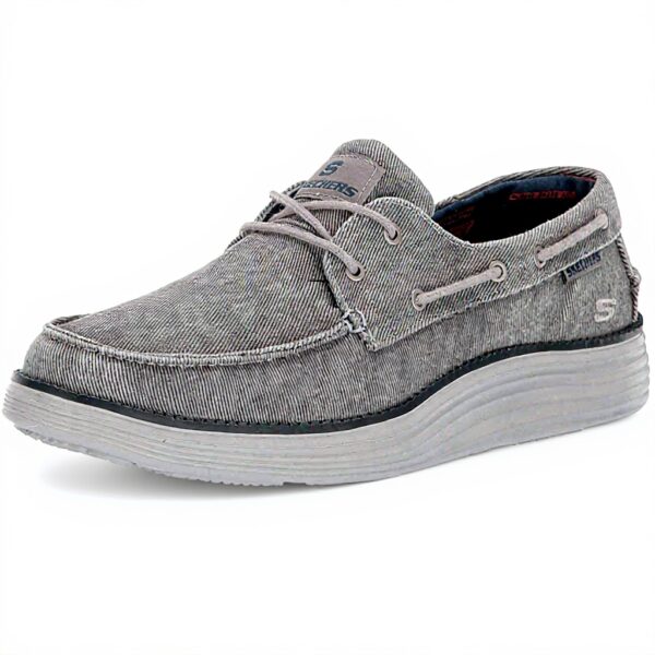 Skechers Status 2.0 Lorano Mocassini Uomo Navy Canvas